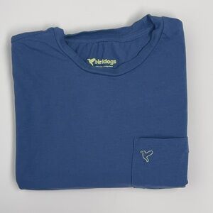BirdDogs Shirt  Men’s Large Blue Pocket Tee Short Sleeve Crew Commute Work Beach
